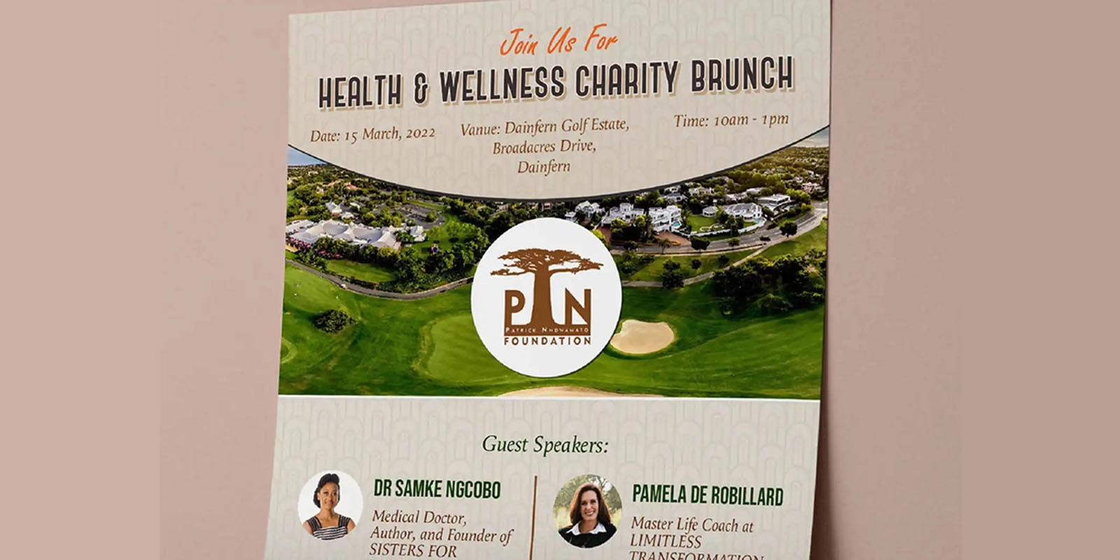 Event Branding for a Health and Wellness Charity Brunch 3 Event Branding for a Health and Wellness Brunch in Dainfern